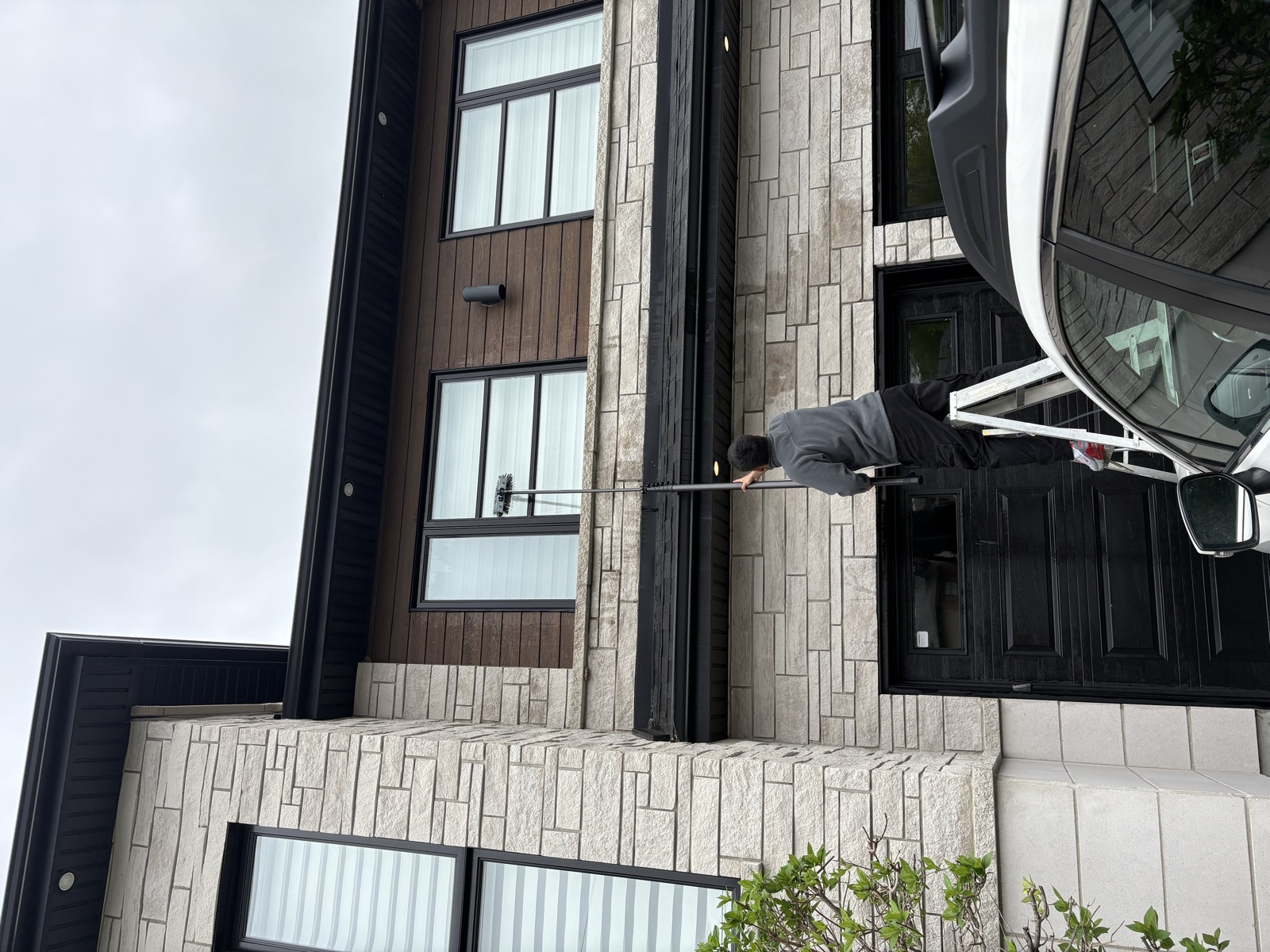 Immeuble commercial lavé